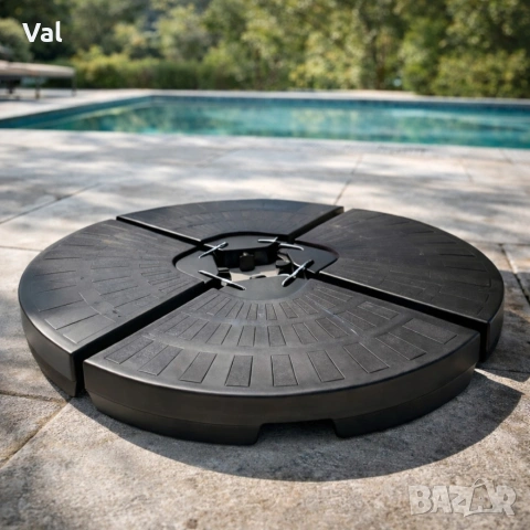 Основа за конзолен градински чадър, 4 броя тежести, устойчива на UV лъчи, снимка 4 - Други - 53891664