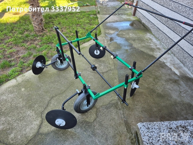 Мулчираща машина. Машина за полагане на мулчиращо фолио и капково.