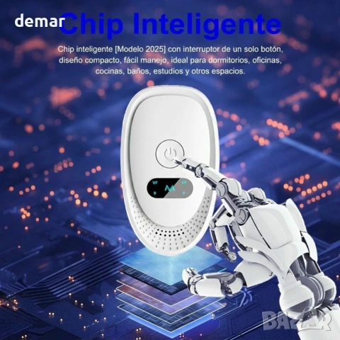 Ултразвуков репелент за вредители с включване в контакта за хлебарки, мишки, комари, паяци, мравки, снимка 3 - Други стоки за дома - 54225834