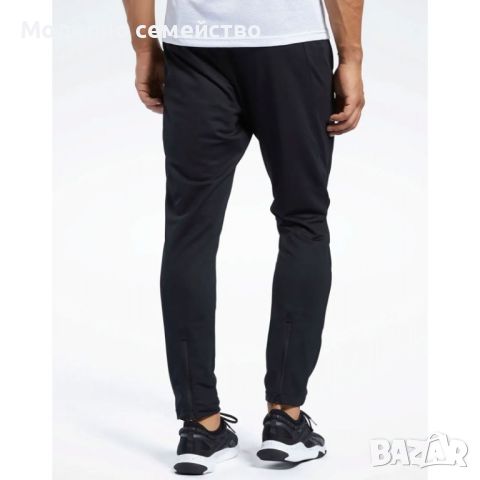 Мъжко спортно долнище reebok training knit pants black, снимка 2 - Спортни дрехи, екипи - 46717957