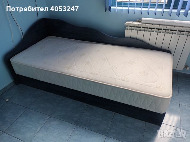 Единично легло с матрак , снимка 2 - Спални и легла - 45653040