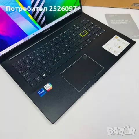 Asus VivoBook 15 OLED/i7-1165G7/20GB DDR4/512GB NVMe/Iris Xe, снимка 5 - Лаптопи за работа - 47536913