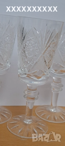 Чаши за вино оловен кристал , снимка 5 - Сервизи - 52567528