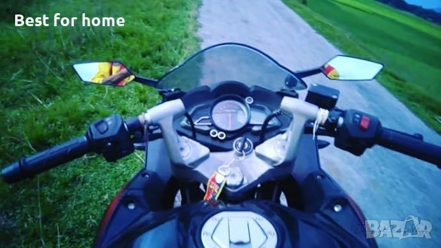 Универсално огледало за обратно виждане Koso за мотоциклет (чифт ), снимка 3 - Аксесоари и консумативи - 52733323