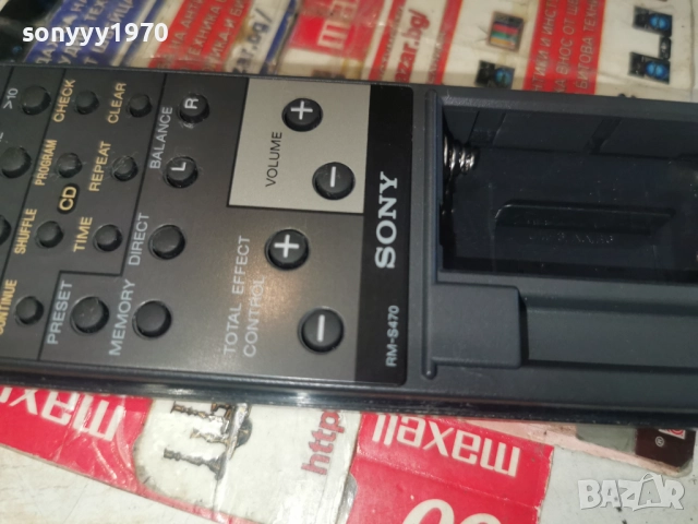 SONY RM-S470 AUDIO REMOTE-ВНОС SWISS 2612251735, снимка 10 - Ресийвъри, усилватели, смесителни пултове - 52906272