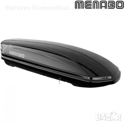 Автобокс Menabo Mania 400L черен металик, снимка 2 - Аксесоари и консумативи - 46163891