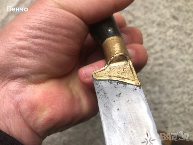 автентичен възрожденски нож /каракулак/, снимка 14 - Ножове - 50663772