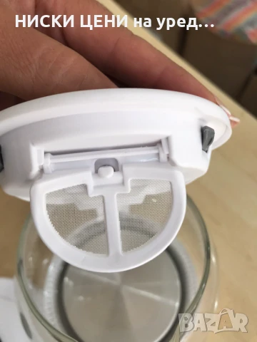 Стъклена кана Tectro бяла, снимка 4 - Кани - 51294634