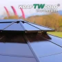 Луксозна Шатра KraftWorld Tenerife – 3×4 м с Твърд Покрив,Мрежа и Завеси, снимка 8