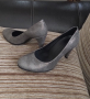 Ecco елегантни дамски обувки с ток, нови, 36 номер, естествена кожа, сиви, снимка 4
