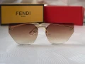 Fendi Дамски слънчеви очила осмоъгълни котка черни кафяви сини, снимка 9