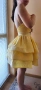 Официална пастелно жълта рокля, снимка 4