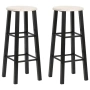 vidaXL Бар табуретки, 2 бр, черни, МДФ(SKU:284388), снимка 1