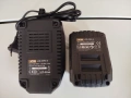 к-т JCB батерия 18V li-ion 2Ah и зарядо 2.4A НОВИ, снимка 3
