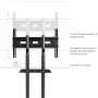Стойка за подова телевизия Onkron 32¨-65¨ до 45,5 кг Vesa Max 600x400 мм, черна, снимка 5
