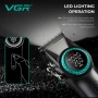 Нов професионален комплект за барбери VGR Stepless Pro 3в1 BLACK, снимка 3
