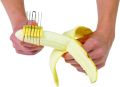 Функционална стоманена резачка за банани, резачка за плодове с ергономична дръжка, снимка 6
