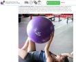 Голяма фитнес гимнастическа (пилатес) топка, 65 см, снимка 8