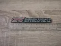 Subaru STI емблема черно с червено, снимка 2