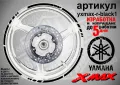 XMax кантове за джанти Black1, снимка 1