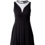 Къса черна рокля, разкроена, бранд Vero Moda, снимка 4
