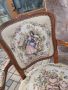 Френски кресла с гобленова дамаска , снимка 2