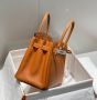 Hermes Birkin Golden brown/silver buckle, снимка 3