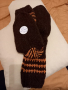 Ръчно плетени мъжки чорапи от вълна размер 45, снимка 9