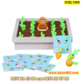 Монтесори игра за памет "Издърпай морковче" изработена от дърво - КОД 3589, снимка 10