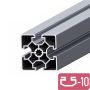 Конструктивен алуминиев профил 60х60 слот 10 Т-Образен