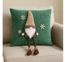Коледна Възглавница джудже/ Коледен Гном, Зелена, 3D, снимка 1