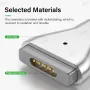  Адаптер USB-C към MagSafe 2 за MacBook с магнитно зареждане и LED, снимка 11