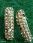 Сребърни обеци с ювелирно инкрустирани кристали много красиви елегантни 53691, снимка 2