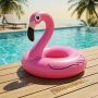 Надуваем пояс Фламинго 90 см – стабилен и стилен аксесоар за плаж и басейн, издръжлив PVC дизайн, снимка 3