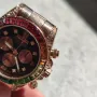 Дамски луксозен часовник Rolex Daytona Rainbow 🌈, снимка 3