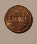 1 цент САЩ 1990 1 цент 1990 Американска монета Линкълн , снимка 3
