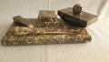 Комплект мраморна мастилница с аксесоари за бюро, снимка 3