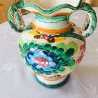 Красива винтидж ретро италианска ваза майолика, снимка 5 - Вази - 45491973