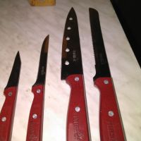Ножове Петерхоф нови в дървена стойка поставка, снимка 4 - Прибори за хранене, готвене и сервиране - 45375003