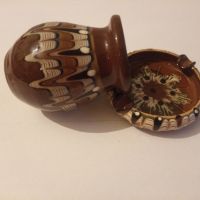 Комплект керамична ваза и пепелник от социализма , снимка 9 - Вази - 45797557