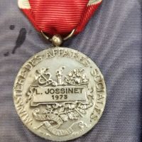Френски сребърен медал с неговата кутия , снимка 4 - Антикварни и старинни предмети - 45179822