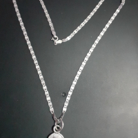 Сребърен синджир с висулка , снимка 8 - Колиета, медальони, синджири - 44957813