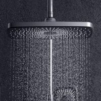 Луксозна Душ колона 4 в 1, дисплей за температура, с чучур за вана, душ тип дъждовен душ, ръчен душ , снимка 1 - Душове - 45142800