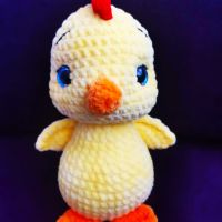Плетена плюшена играчка - пиленце, снимка 2 - Плюшени играчки - 45237747