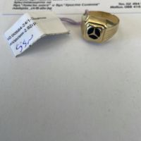 Златен мъжки пръстен мерцедес 2.92г - 14к , снимка 1 - Пръстени - 45232243