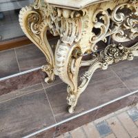 Италианска барокова конзола с огледало  б25, снимка 3 - Огледала - 45639163