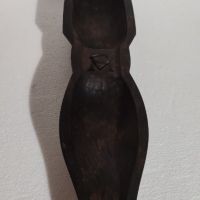 Дървена маска лице Писък дебела масивна, снимка 3 - Антикварни и старинни предмети - 45560640