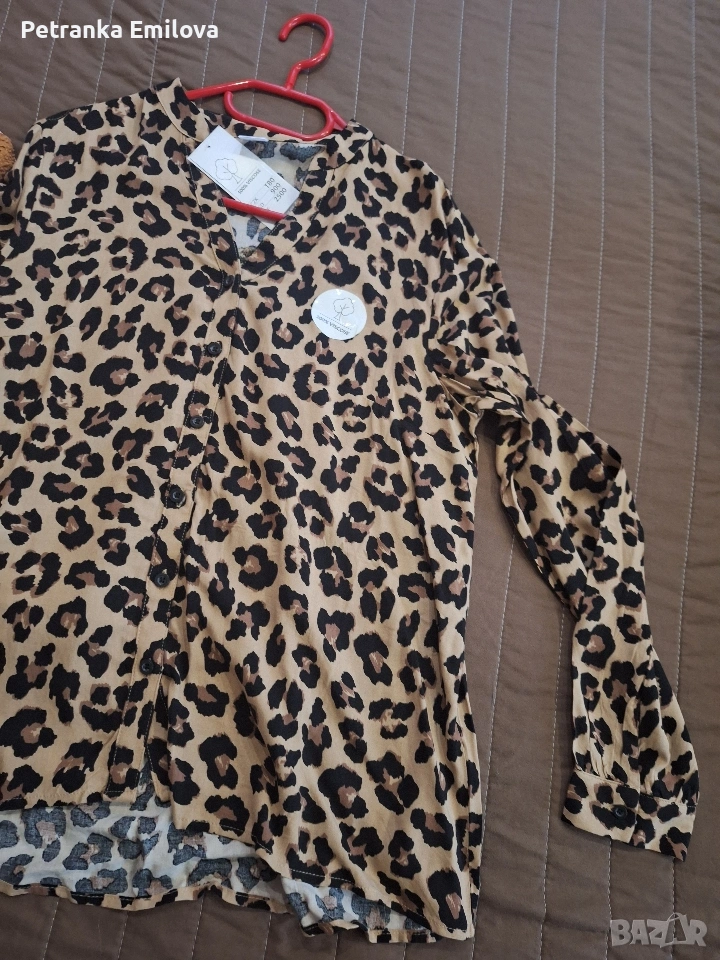Дамска риза с тигров принт нова за 15лв , снимка 1