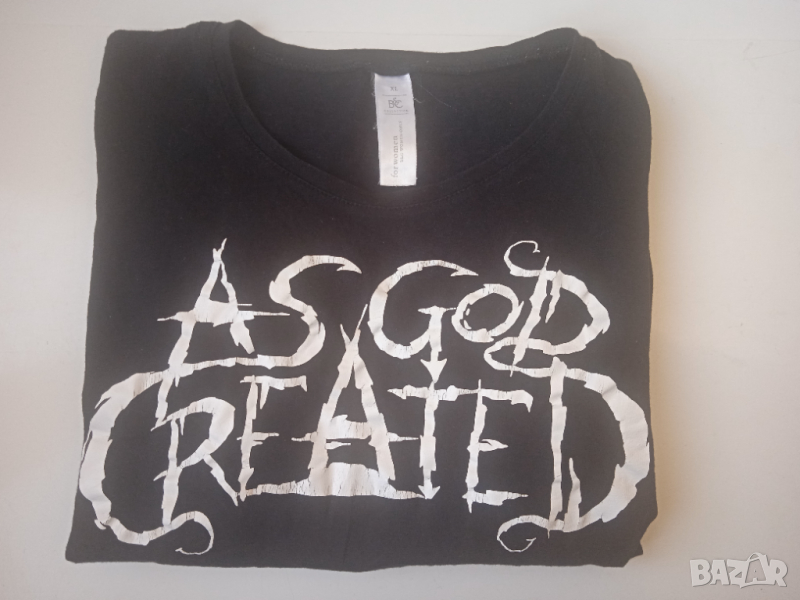 Тениска на Melodic Death/Thrash Metal групата As God Created, снимка 1