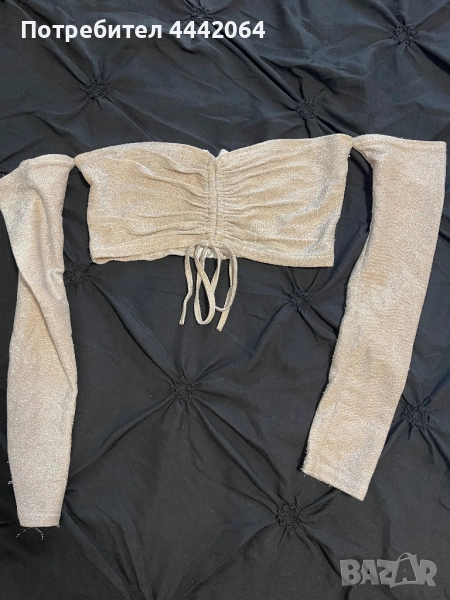 Нежен бежов топ, снимка 1